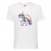 Футболка детская Единорог 0017 (Unicorn) белая (UNN wh 0017)104 см
