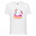 Футболка детская Единорог 0018 (Unicorn) белая (UNN wh 0018)104 см