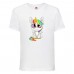 Футболка детская Единорог 0019 (Unicorn) белая (UNN wh 0019)104 см
