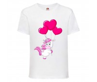 Футболка детская Единорог 0020 (Unicorn) белая (UNN wh 0020)104 см