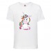 Футболка детская Единорог 0022 (Unicorn) белая (UNN wh 0022)104 см