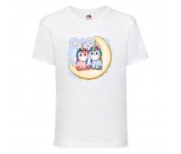 Футболка детская Единорог 0025 (Unicorn) белая (UNN wh 0025)104 см