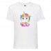 Футболка детская Единорог 0032 (Unicorn) белая (UNN wh 0032)104 см
