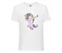 Футболка детская Единорог 0035 (Unicorn) белая (UNN wh 0035)104 см