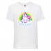 Футболка детская Единорог 0043 (Unicorn) белая (UNN wh 0043)104 см