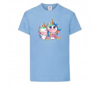Футболка детская Единорог 009 (Unicorn) голубая (UNN lbl 009)104 см