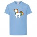 Футболка детская Единорог 0010 (Unicorn) голубая (UNN lbl 0010)104 см