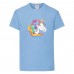 Футболка детская Единорог 0011 (Unicorn) голубая (UNN lbl 0011)104 см