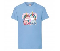 Футболка детская Единорог 0013 (Unicorn) голубая (UNN lbl 0013)104 см
