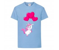 Футболка детская Единорог 0020 (Unicorn) голубая (UNN lbl 0020)104 см