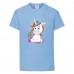 Футболка детская Единорог 0022 (Unicorn) голубая (UNN lbl 0022)104 см