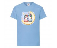 Футболка детская Единорог 0025 (Unicorn) голубая (UNN lbl 0025)104 см