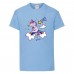 Футболка детская Единорог 0027 (Unicorn) голубая (UNN lbl 0027)104 см