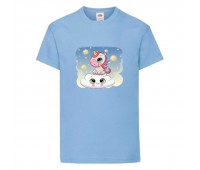Футболка детская Единорог 0028 (Unicorn) голубая (UNN lbl 0028)104 см