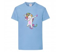 Футболка детская Единорог 0035 (Unicorn) голубая (UNN lbl 0035)104 см
