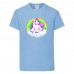 Футболка детская Единорог 0043 (Unicorn) голубая (UNN lbl 0043)104 см