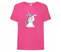 Футболка детская Единорог 006 (Unicorn) розовая (UNN pnc  006)104 см