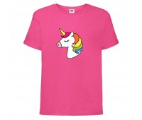 Футболка детская Единорог 008 (Unicorn) розовая (UNN pnc  008)104 см