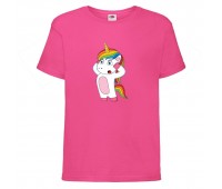 Футболка детская Единорог 0016 (Unicorn) розовая (UNN pnc  0016)104 см