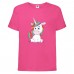 Футболка детская Единорог 0022 (Unicorn) розовая (UNN pnc  0022)104 см