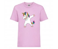 Футболка детская Единорог 002 (Unicorn) светлорозовая (UNN lipnc 002)104 см