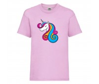 Футболка детская Единорог 004 (Unicorn) светлорозовая (UNN lipnc 004)104 см