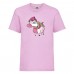 Футболка детская Единорог 005 (Unicorn) светлорозовая (UNN lipnc 005)104 см