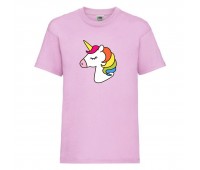 Футболка детская Единорог 008 (Unicorn) светлорозовая (UNN lipnc 008)104 см