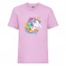 Футболка детская Единорог 0011 (Unicorn) светлорозовая (UNN lipnc 0011)104 см