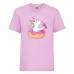 Футболка детская Единорог 0018 (Unicorn) светлорозовая (UNN lipnc 0018)104 см