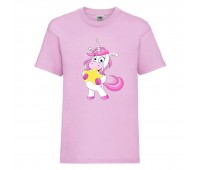 Футболка детская Единорог 0021 (Unicorn) светлорозовая (UNN lipnc 0021)104 см