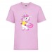 Футболка детская Единорог 0021 (Unicorn) светлорозовая (UNN lipnc 0021)104 см
