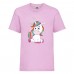 Футболка детская Единорог 0022 (Unicorn) светлорозовая (UNN lipnc 0022)104 см