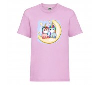 Футболка детская Единорог 0025 (Unicorn) светлорозовая (UNN lipnc 0025)104 см
