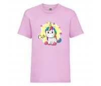 Футболка детская Единорог 0030 (Unicorn) светлорозовая (UNN lipnc 0030)104 см