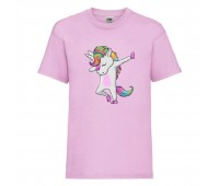 Футболка детская Единорог 0035 (Unicorn) светлорозовая (UNN lipnc 0035)104 см