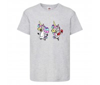 Футболка детская Единорог 001 (Unicorn) серая (UNN gry 001)104 см