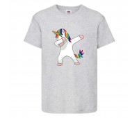 Футболка детская Единорог 002 (Unicorn) серая (UNN gry 002)104 см