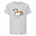 Футболка детская Единорог 0010 (Unicorn) серая (UNN gry 0010)140 см
