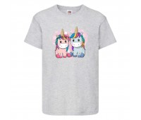 Футболка детская Единорог 0013 (Unicorn) серая (UNN gry 0013)104 см