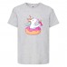 Футболка детская Единорог 0018 (Unicorn) серая (UNN gry 0018)104 см