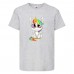 Футболка детская Единорог 0019 (Unicorn) серая (UNN gry 0019)104 см
