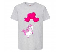 Футболка детская Единорог 0020 (Unicorn) серая (UNN gry 0020)104 см