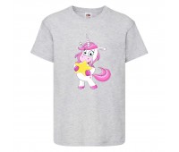 Футболка детская Единорог 0021 (Unicorn) серая (UNN gry 0021)104 см