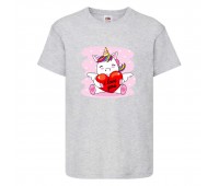 Футболка детская Единорог 0023 (Unicorn) серая (UNN gry 0023)104 см