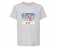 Футболка детская Единорог 0028 (Unicorn) серая (UNN gry 0028)104 см