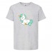 Футболка детская Единорог 0036 (Unicorn) серая (UNN gry 0036)104 см