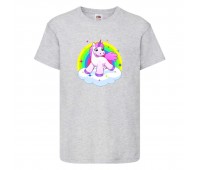 Футболка детская Единорог 0043 (Unicorn) серая (UNN gry 0043)104 см