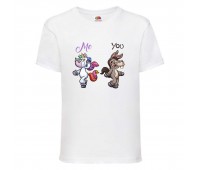 Футболка Единорог 0040 (Unicorn) белая (EDNG wh 0040) 140 см