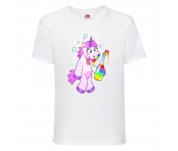 Футболка Единорог 0042 (Unicorn) белая (EDNG wh 0042) 140 см